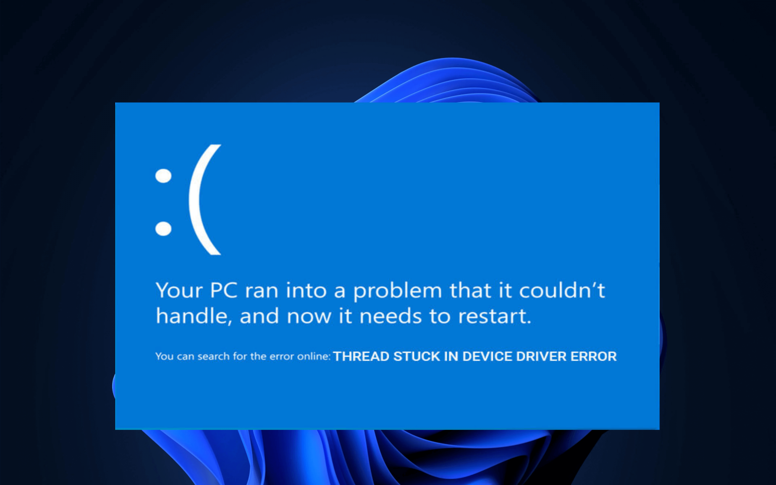 Fix The Thread Stuck In Device Driver Error Diy Methods