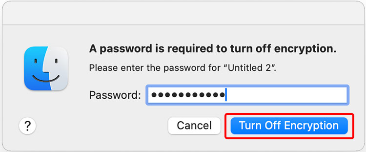 enter password to decrypt mac hard drive