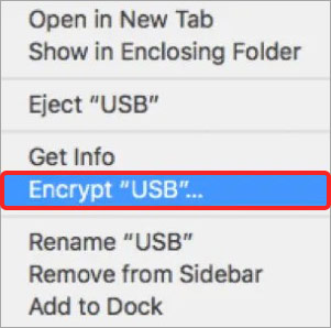 encrypt disk drive on mac via finder