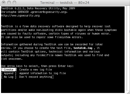 testdisk file recovery