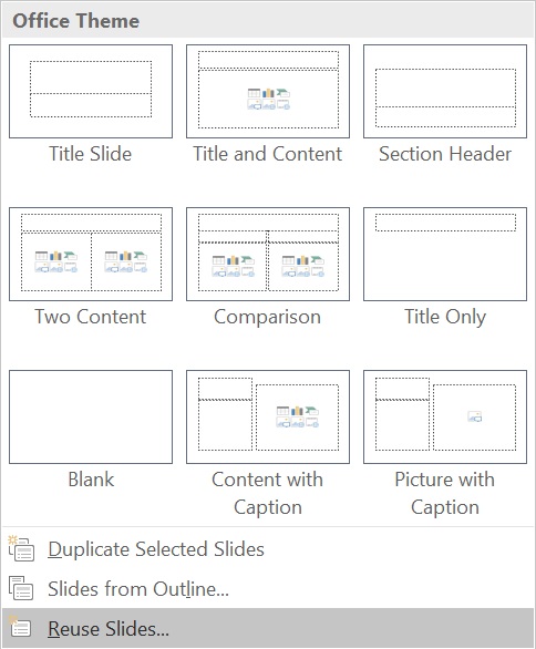 Insert Slides to a New PowerPoint Presentation