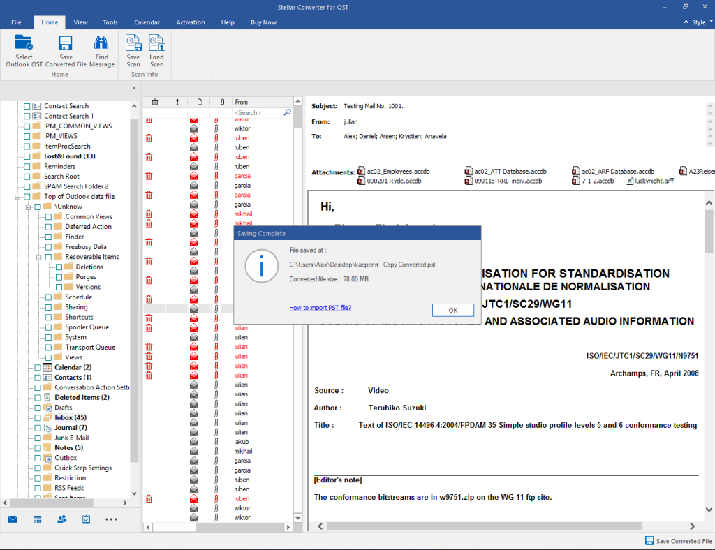 stellar ost to pst converter serial