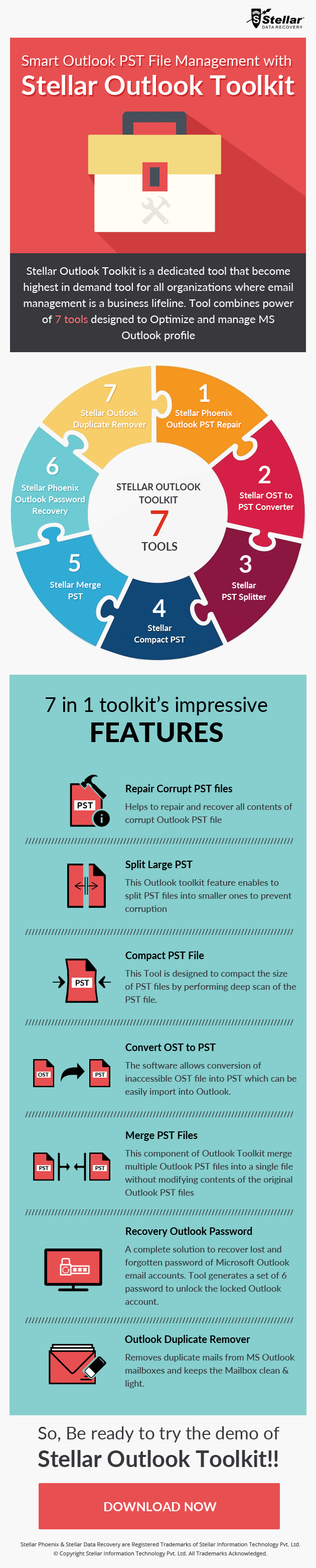 outlook toolkit for Advance with Outlook Stellar PST File to Solution Manage