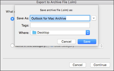 specify the name of the file and location where you want to save it