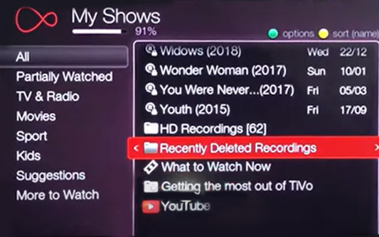 recover deleted tivo tv recording 2