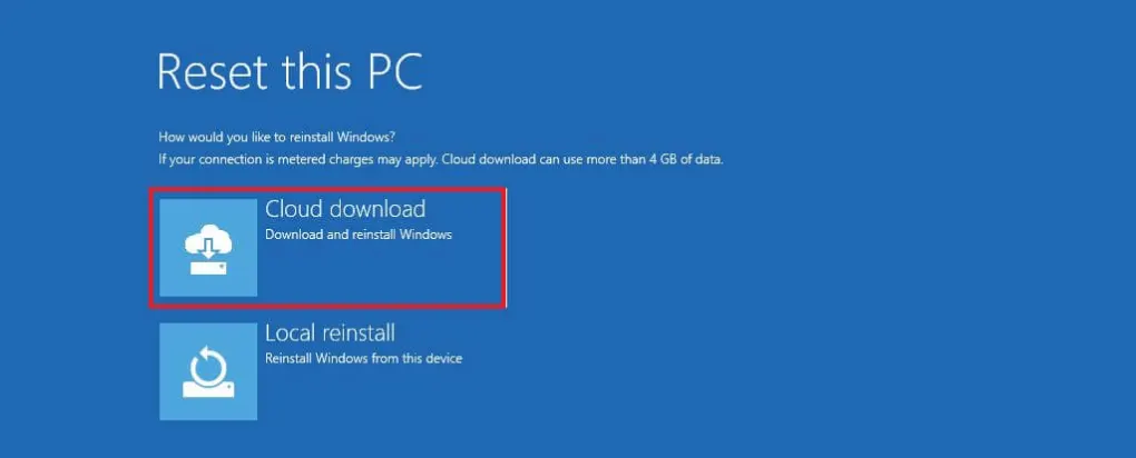 choose between cloud install or local install