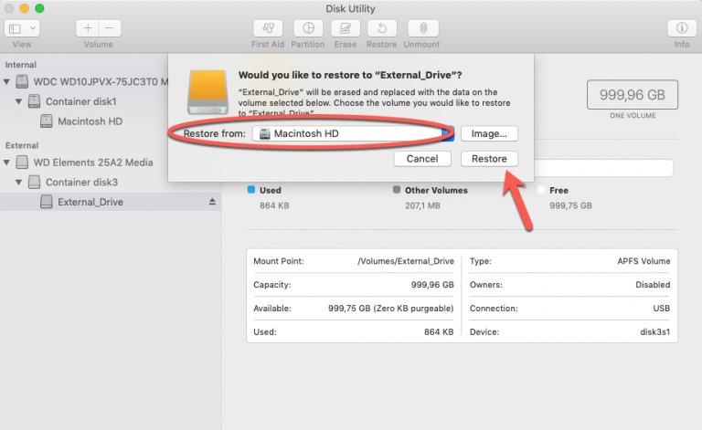 how to format and create disk image of mac harddrive on windows