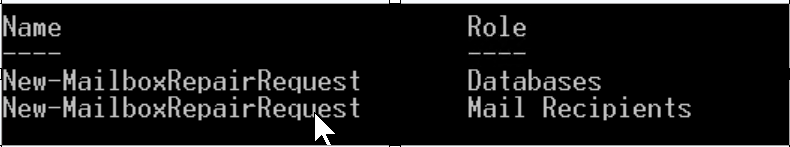 Before using this cmdlet, you need to ensure that the Databases and Mail Recipients roles are assigned to the user account you will be using.