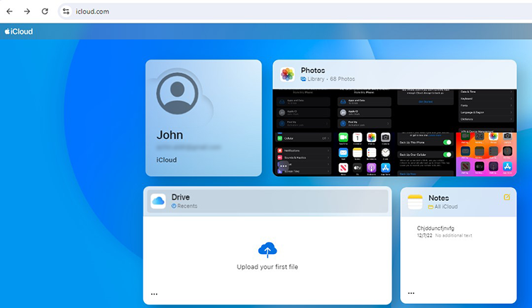 open iCloud drive