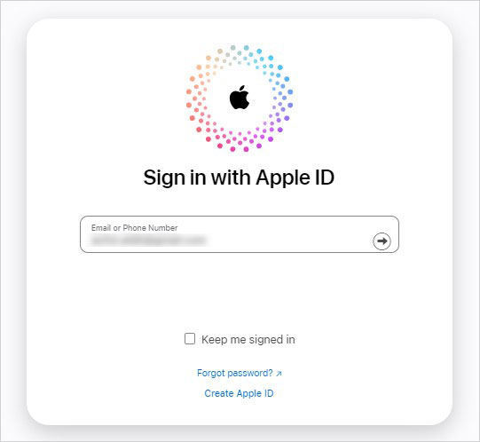 sign in on iCloud.com