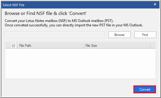 convert nsf files