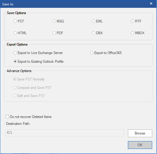 How to export OST file directly to Outlook profile | Knowledge Base ...