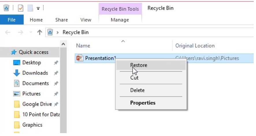 free restore deleted files windows 10