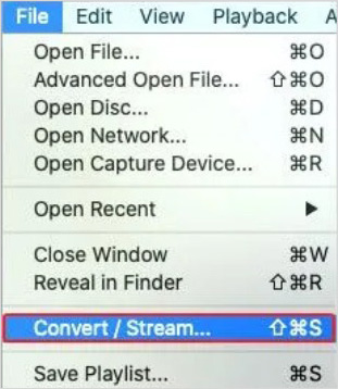 Select Convert/Stream