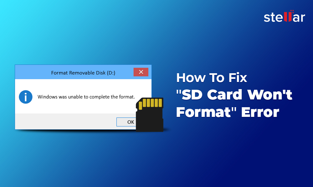 how to format sd card that wont format