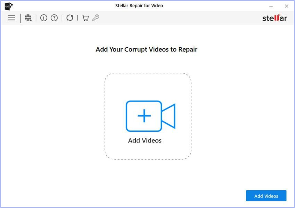 Add your corrupt videos to repair