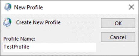 follow the sign in wizard and prompts to configure your email account in the new profile