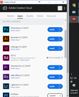Install Photoshop CC in Creative Cloud Desktop app