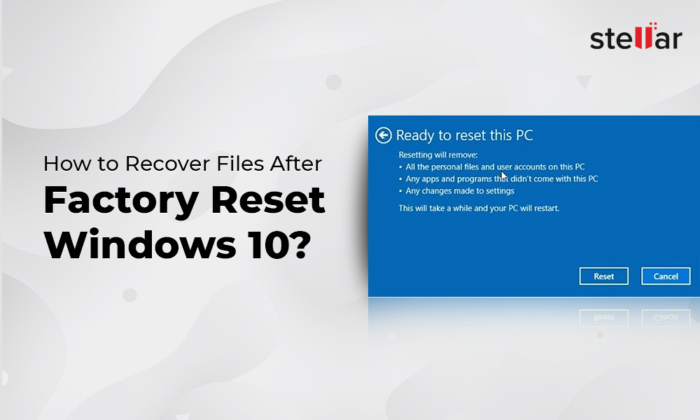 how to recover my pc after a factory reset
