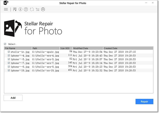 repair unreadable photo in software