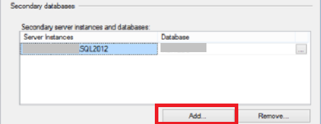 Configure Secondary Server Instances and Databases
