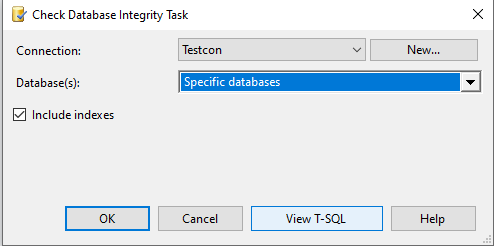 View T-SQL button