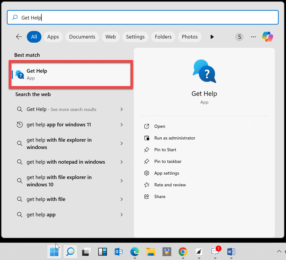 Use the Microsoft Get Help App