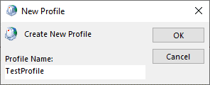 Enter the Profile Name 