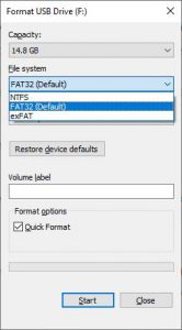 How to Format USB Flash Drive Using FAT/FAT32/NTFS/exFAT