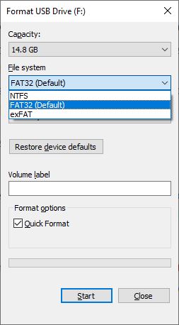 fat32 usb format tool