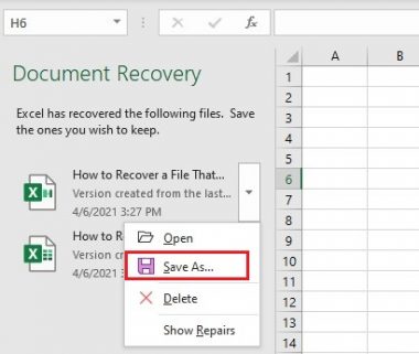 4 Quick Ways To Recover Unsaved Excel File On Windows