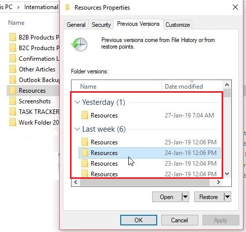 how to recover deleted task in outlook