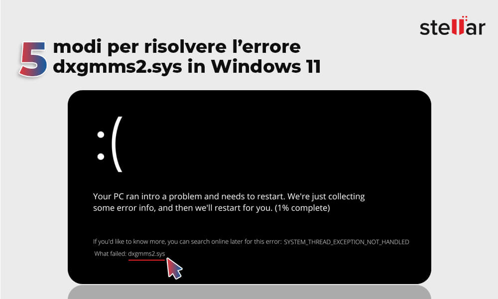5 modi per risolvere l’errore dxgmms2.sys in Windows 11