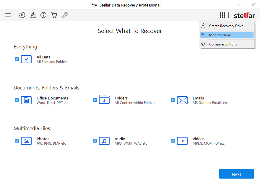 choose drive monitor