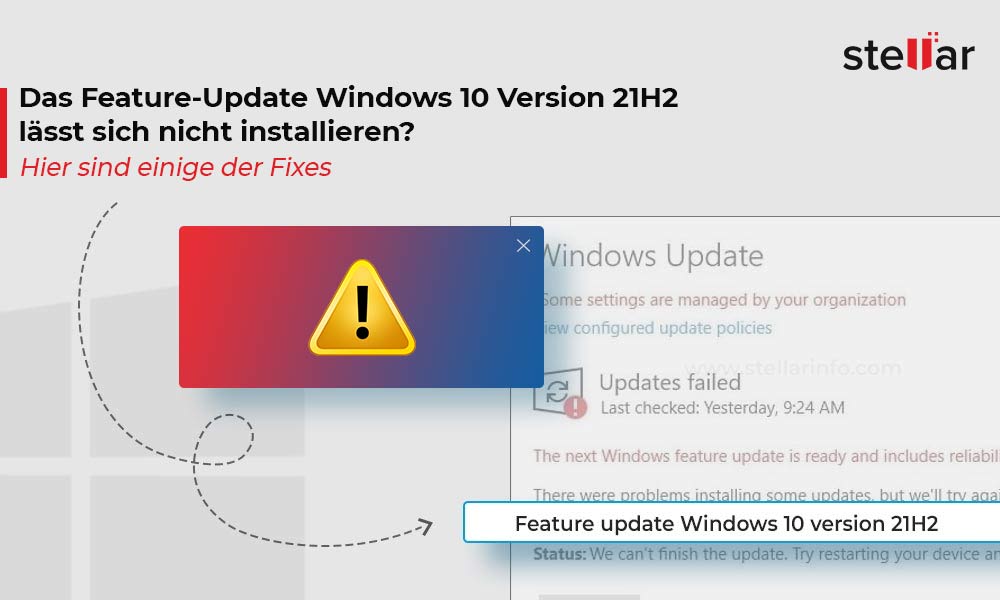 Das Feature-Update Windows 10 Version 21H2 lässt sich nicht installieren? Hier sind einige der Fixes