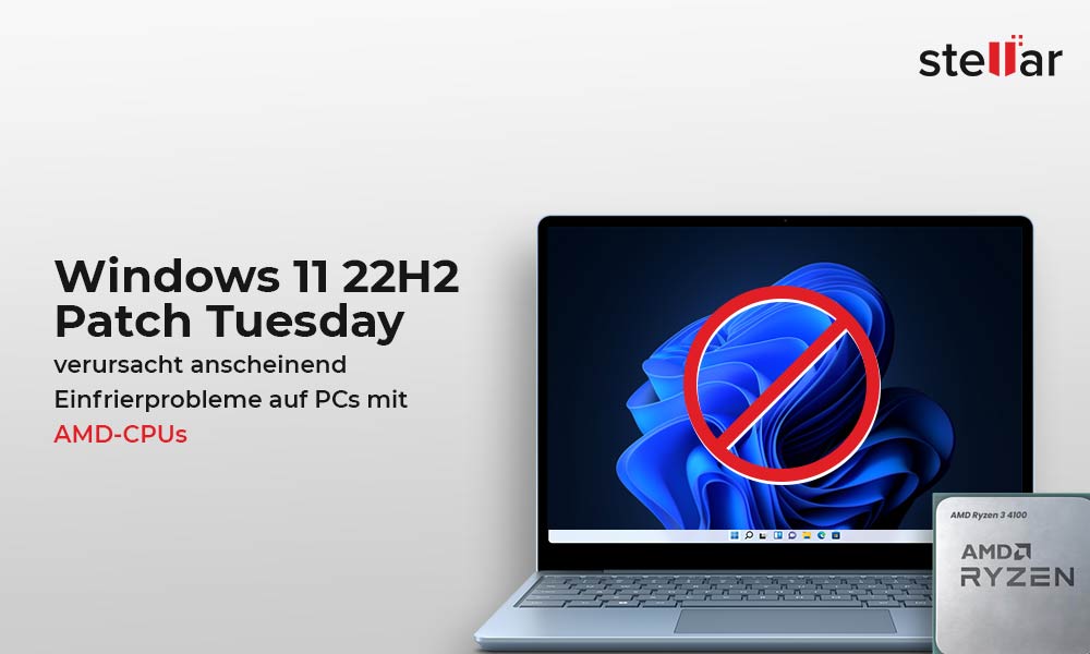 Windows 11 22H2 Patch Tuesday verursacht anscheinend Einfrierprobleme auf PCs mit AMD-CPUs
