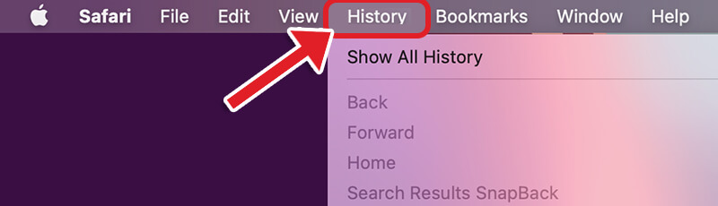 click History in Mac
