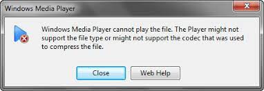 Windows Media Player Won't Play Video 