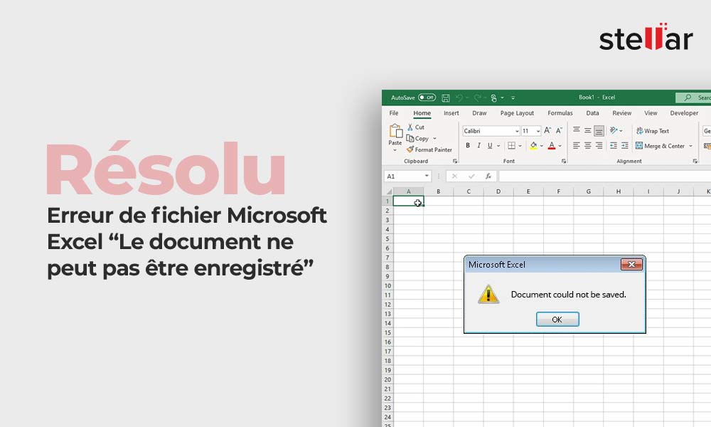 [Résolu] Erreur de fichier Microsoft Excel “Le document ne peut pas être enregistré”