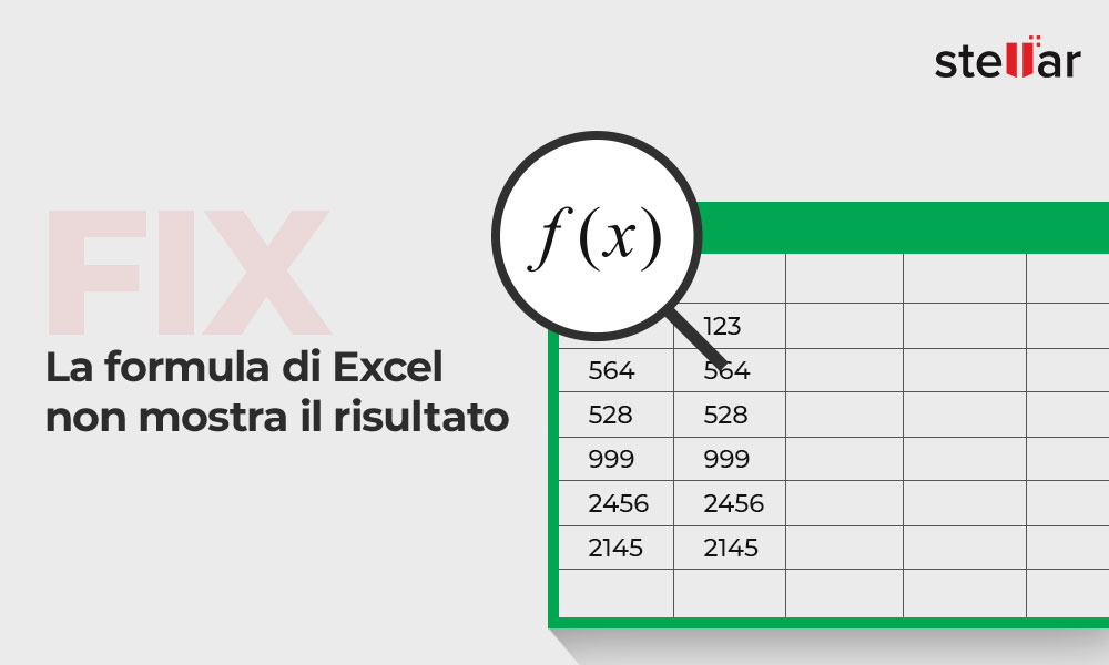 [Fix] La formula di Excel non mostra il risultato