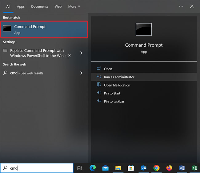 open command prompt in Windows