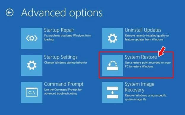 select-system-restore-in-advanced-options-screen