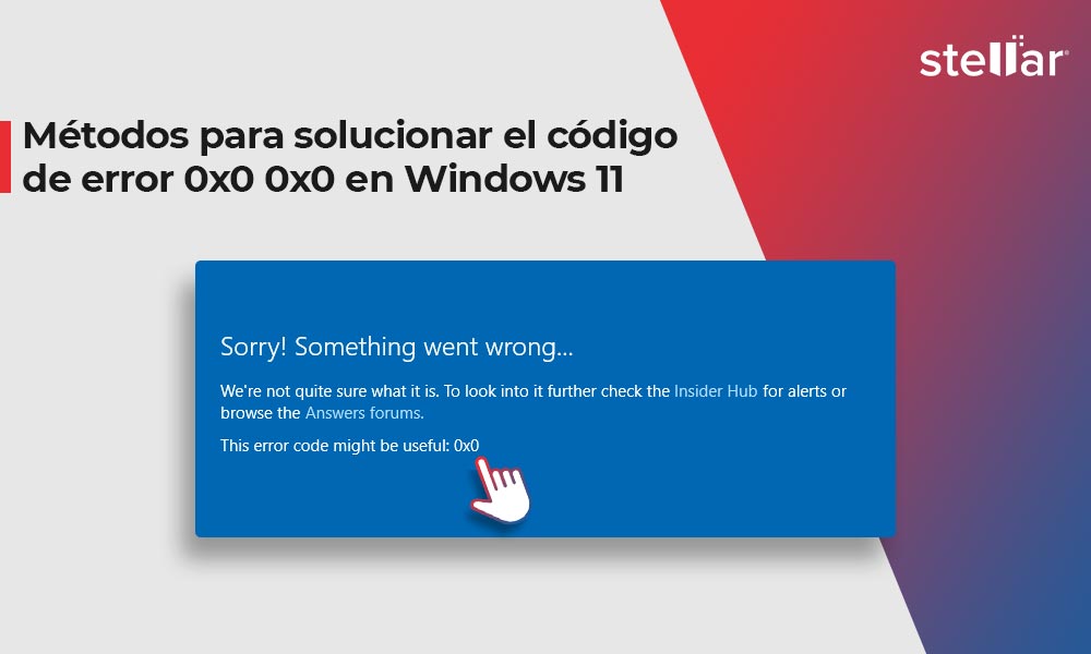 Métodos para solucionar el código de error 0x0 0x0 en Windows 11