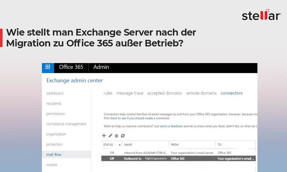 Wie stellt man Exchange Server nach der Migration zu Office 365 außer Betrieb?