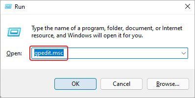 type gpedit command in run