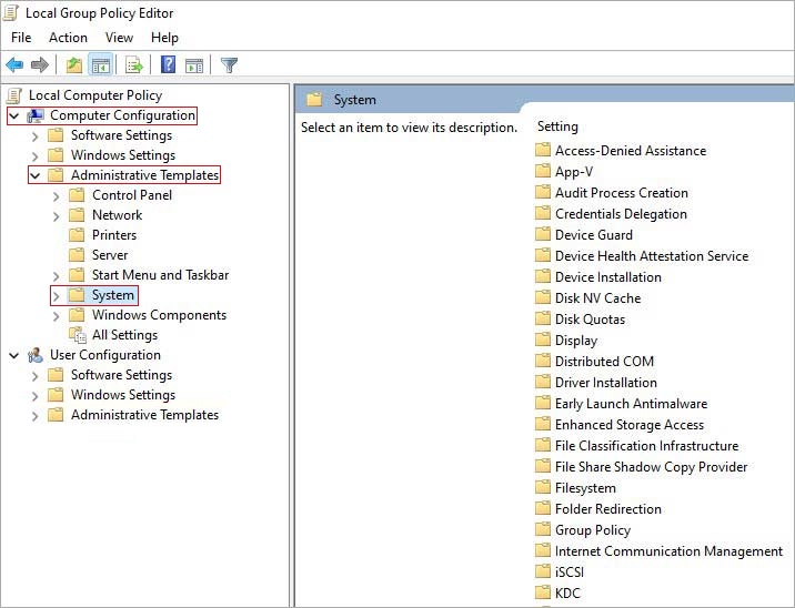 go into group policy editor settings