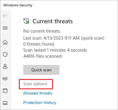 select-scan-options-under-virus-and-threat-protection