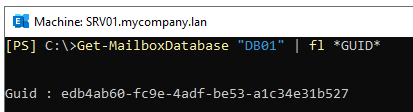 Get-MailboxDatabase 