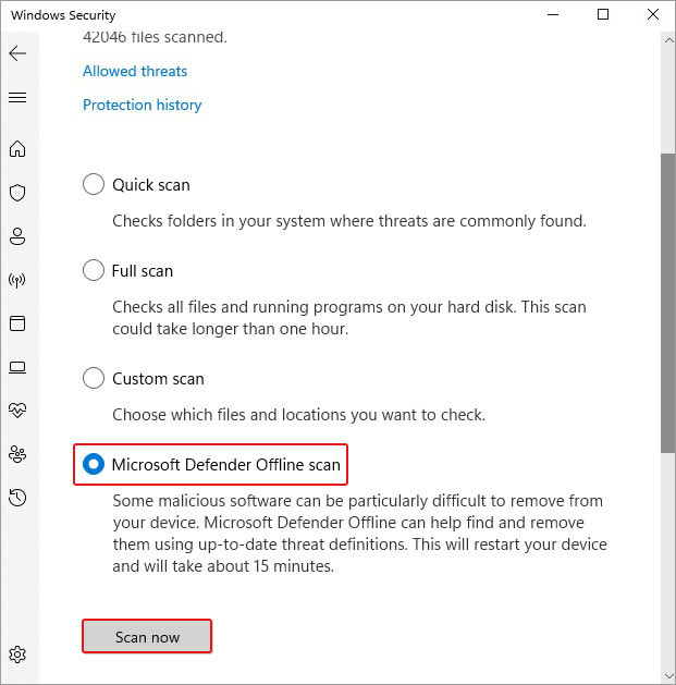 Microsoft-Defender-Offline-Scan-and-then-click-Scan-now