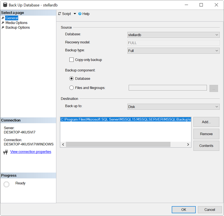 Path And Backup Type